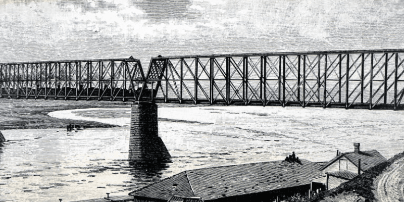 _Truss Bridge over the Missouri River (Photo by Universal History ArchiveUniversal Images Group via Getty Images)