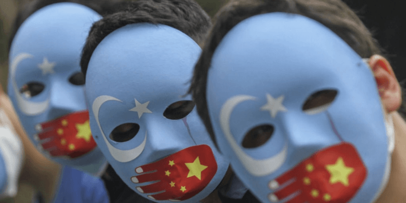 uighur protest GettyImages-1237532480